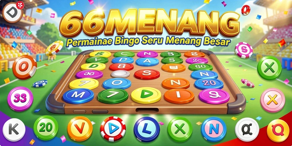 Tampilan dinamis permainan Bingo di 66MENANG yang memukau.