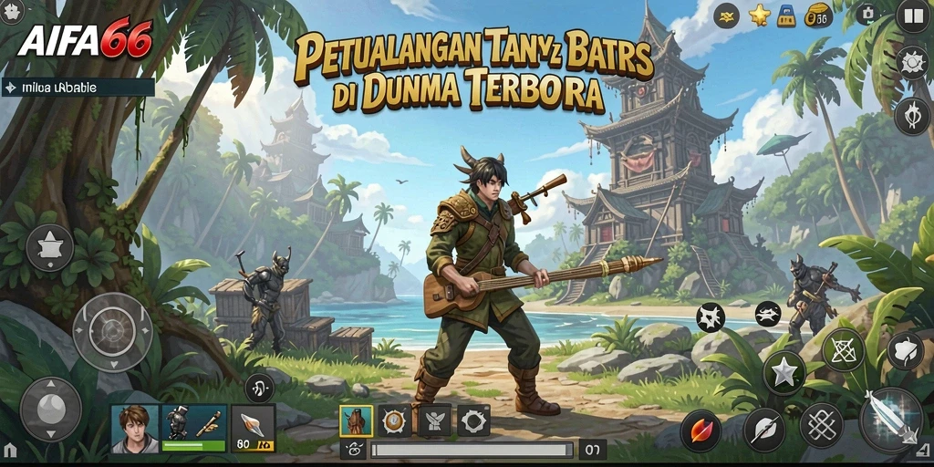 Screenshot gameplay AIFA66 menampilkan aksi seru di dunia terbuka.