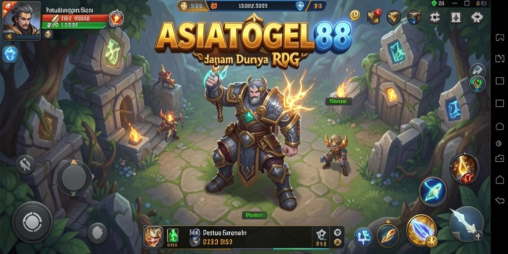 Tangkapan layar gameplay ASIATOGEL88 yang memperlihatkan aksi seru RPG.