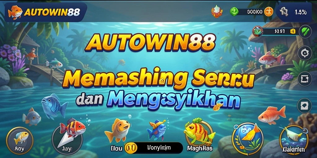 Screenshot gameplay AUTOWIN88 menampilkan pengalaman memancing yang seru.