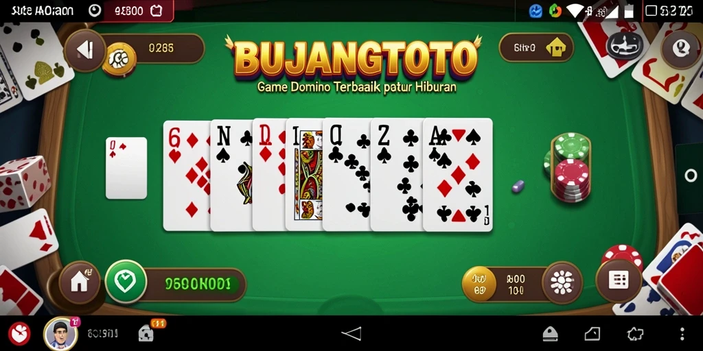 Screenshot permainan domino yang menarik di BUJANGTOTO.
