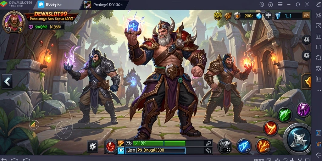 Screenshot menunjukkan aksi seru dalam gameplay DEWASLOT99.