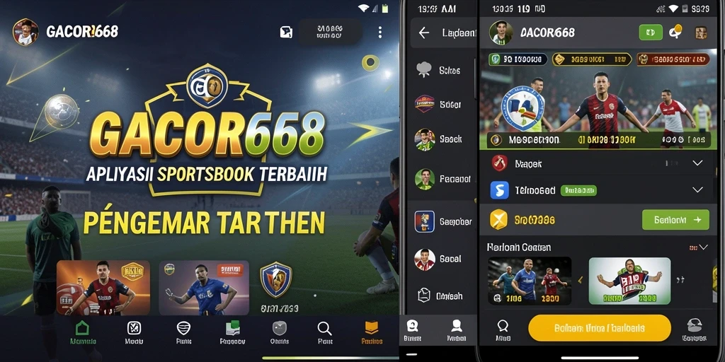 Tampilan utama GACOR668 dengan berbagai pilihan taruhan Sportsbook.