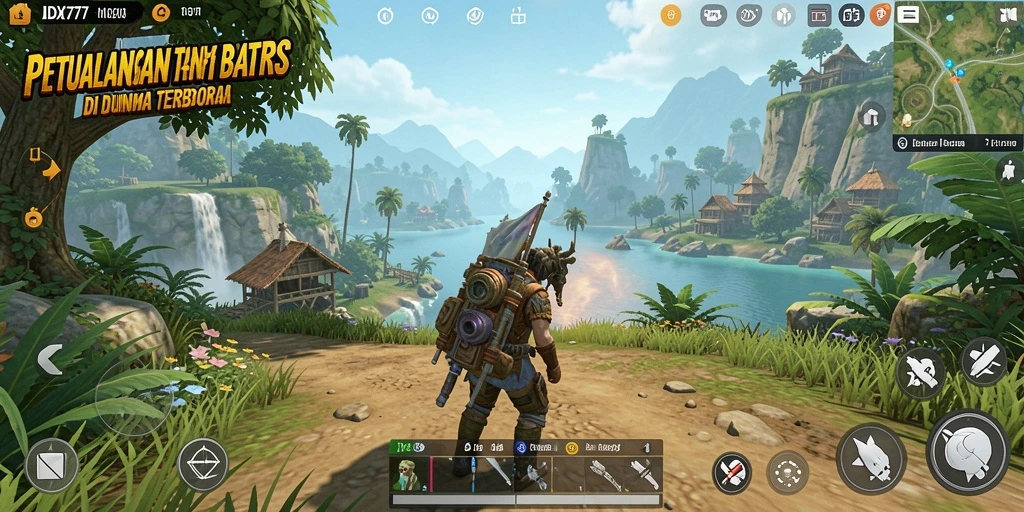 Tampilan gameplay Open World IDX777 yang memukau dan imersif.