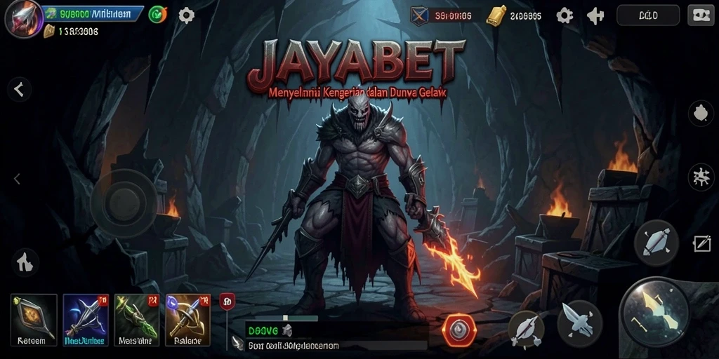 Screenshot gameplay JAYABET yang menggambarkan ketegangan di dunia horror.