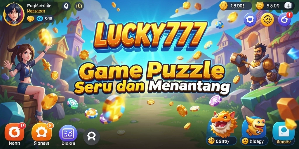 Screenshot gameplay LUCKY777 menampilkan serunya menyelesaikan puzzle.