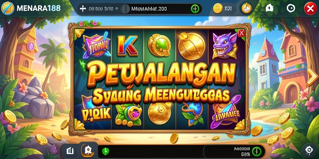 Tampilan menarik dari gameplay Slot MENARA188 dengan fitur bonus yang menggiurkan.