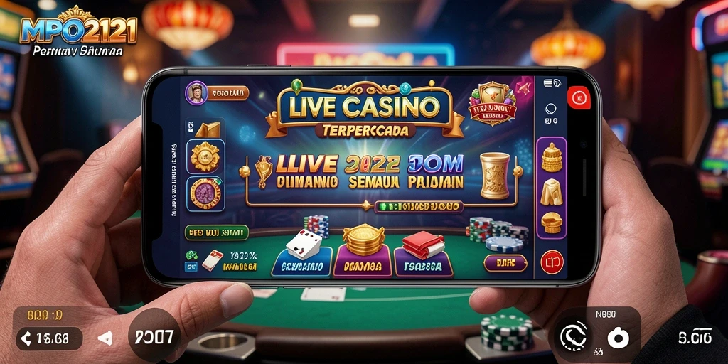 Tampilan mendebarkan gameplay Live Casino MPO2121.