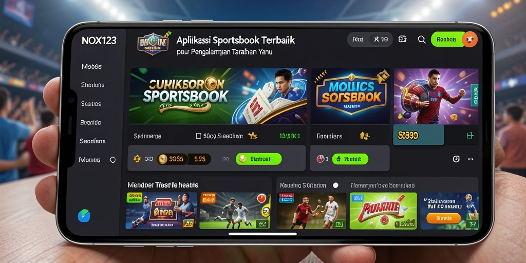 Tampilan menarik dari gameplay Sportsbook NOX123 yang interaktif.