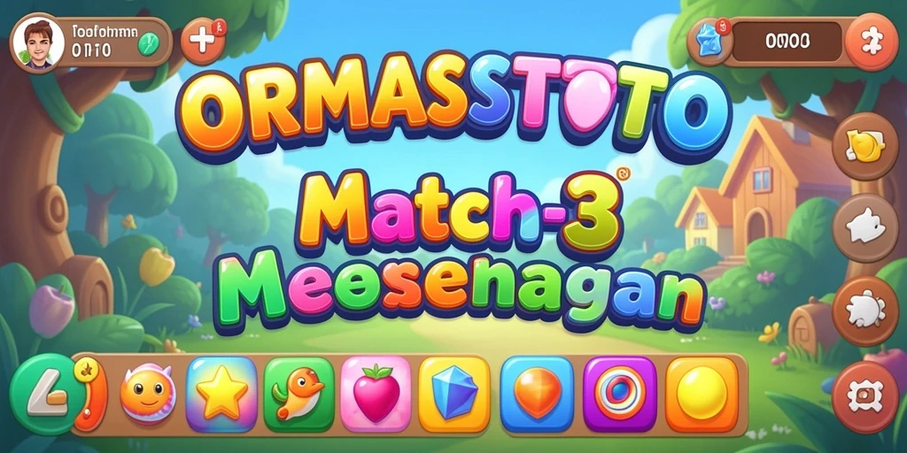 Tampilan gameplay seru di ORMASSTOTO dengan grafis berwarna-warni.