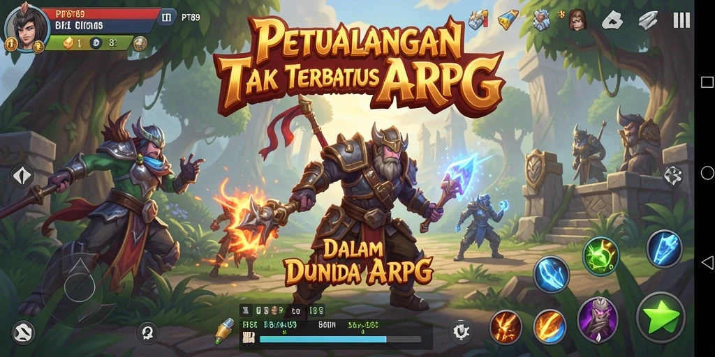 Screenshot utama PT89 menampilkan aksi pertarungan yang mendebarkan dalam dunia ARPG.