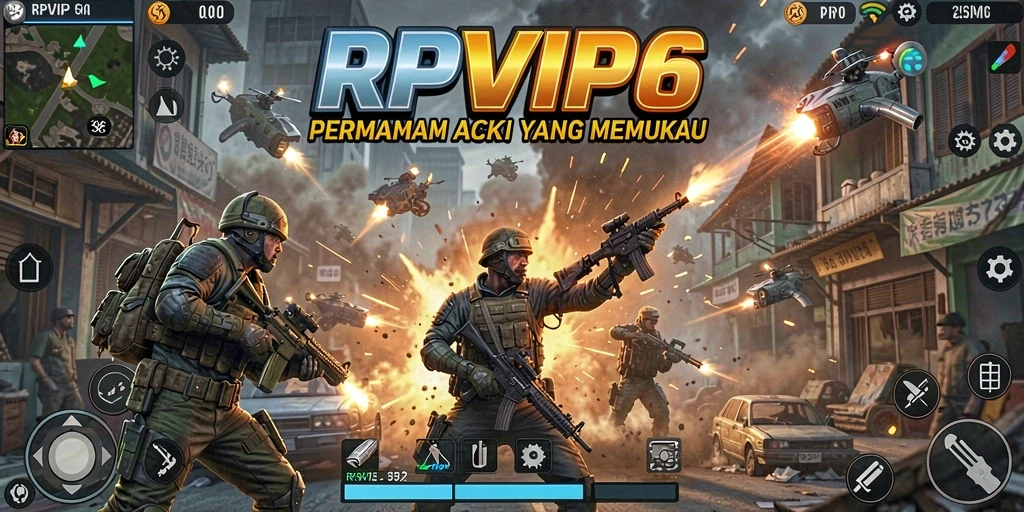 Tampilan seru pertarungan di RPVIP6 dengan grafik yang memukau.