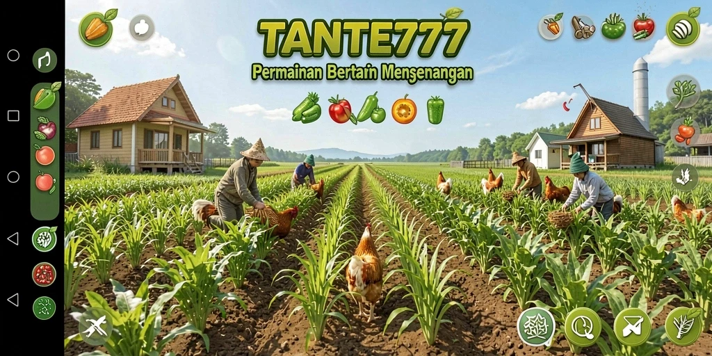 Tampilan gameplay <strong>TANTE777</strong> yang menyenangkan dalam bertani.