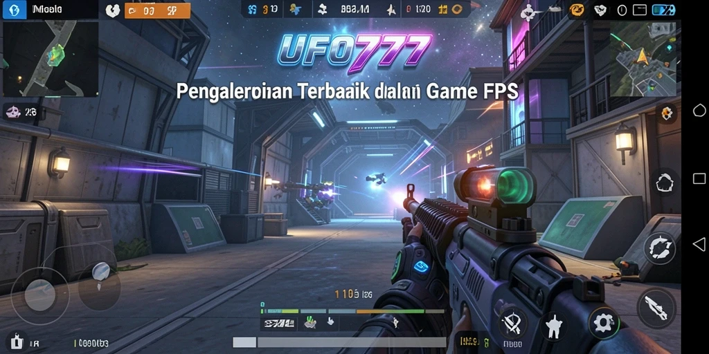 Screenshot dari gameplay intens di UFO777.