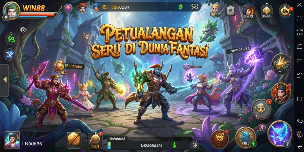 Screenshot gameplay dari petualangan seru di WIN88.