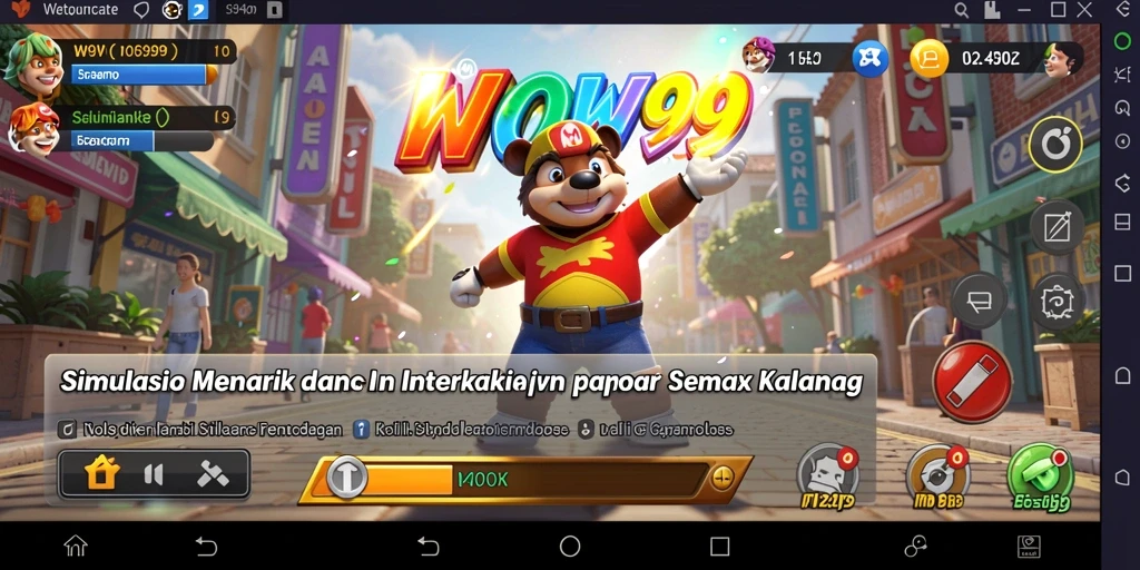 Screenshot gameplay WOW99 dengan grafis yang menarik dan interaksi yang dinamis.